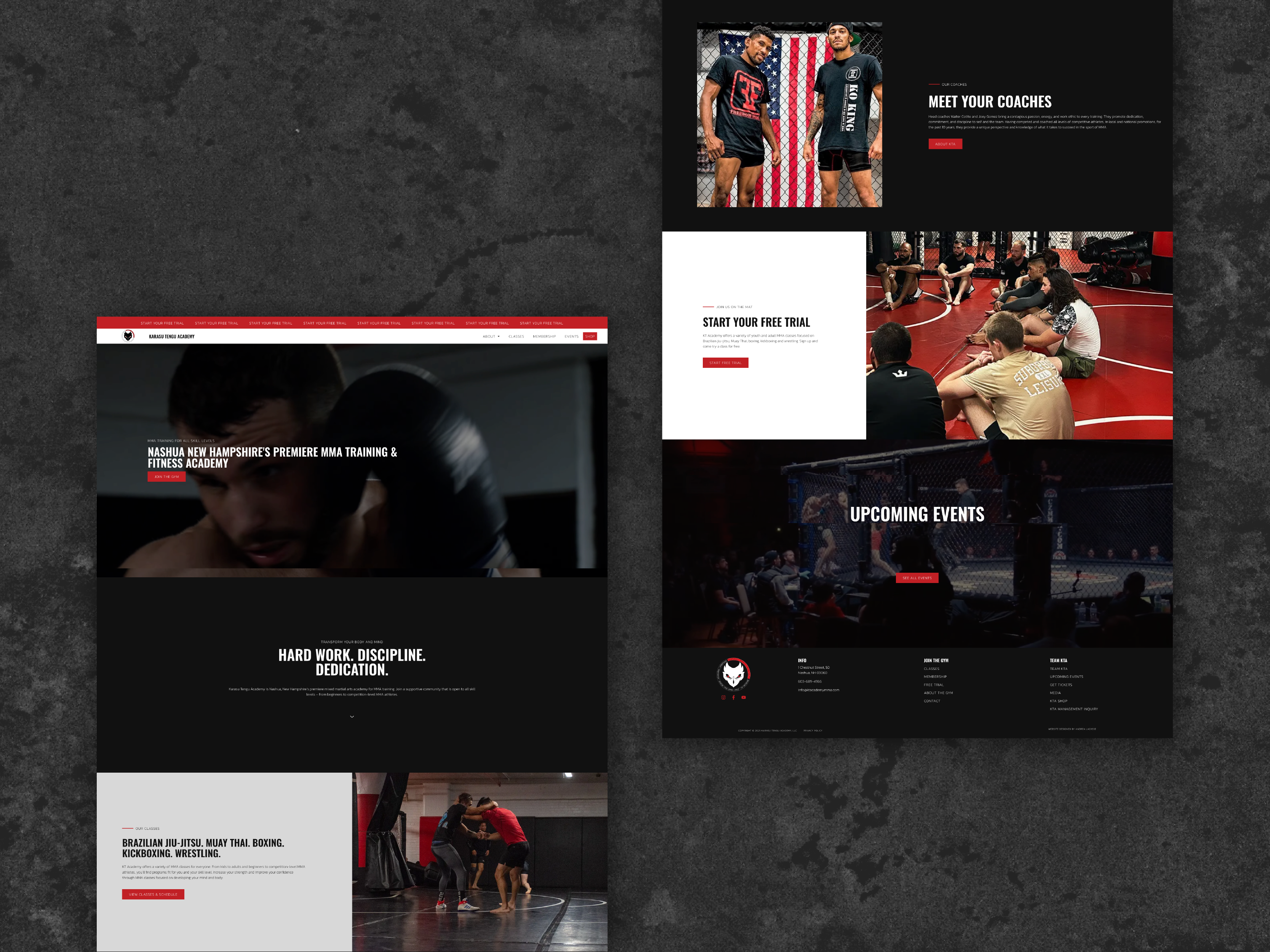 Karasu Tengu Academy website redesign